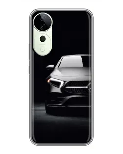 Чехол для Huawei Honor Play 70 Plus с картинкой «Свет фар Mercedes»