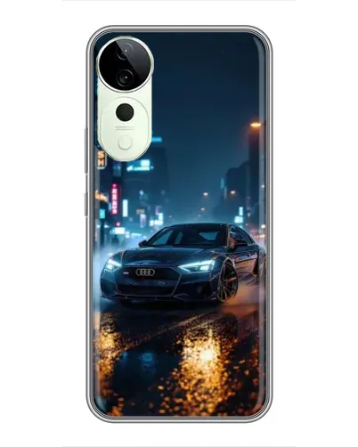 Чехол для Huawei Honor Play 70 Plus с картинкой «Ночной город и Audi» Чехол для Huawei Honor Play 70 Plus с картинкой «Ночной город и Audi»