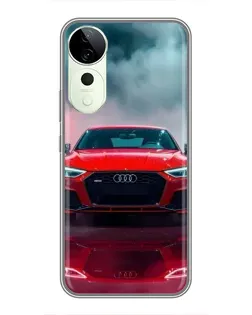 Чохол для Huawei Honor Play 70 Plus з картинкою «Audi RS — червоний стиль»
