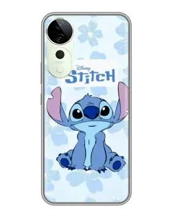 Чохол для Huawei Honor Play 70 Plus з картинкою «Stitch серед квітів»