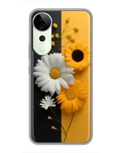 Чохол для Huawei Honor Play 70 Plus з картинкою «Соняшник та ромашка» Чохол для Huawei Honor Play 70 Plus з картинкою «Соняшник та ромашка»