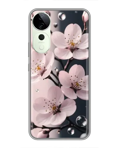 Чехол для Huawei Honor Play 70 Plus с картинкой «Нежная сакура и капли» Чехол для Huawei Honor Play 70 Plus с картинкой «Нежная сакура и капли»