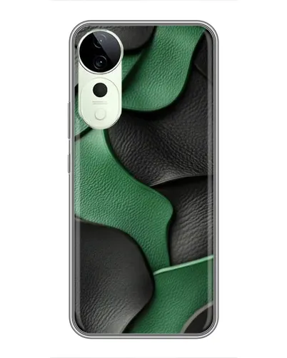 Чохол для Huawei Honor Play 70 Plus з картинкою «Зелені шкіряні хвилі» Чохол для Huawei Honor Play 70 Plus з картинкою «Зелені шкіряні хвилі»