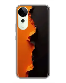 Чохол для Huawei Honor Play 70 Plus з картинкою «Помаранчевий розлом» Чохол для Huawei Honor Play 70 Plus з картинкою «Помаранчевий розлом»