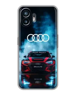 Чехол для Huawei Honor Play 80 Plus с картинкой «Audi Sport — неон»