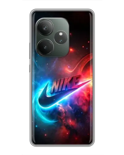 Чехол для Huawei Honor X5c Plus с картинкой «Огненный логотип Nike»