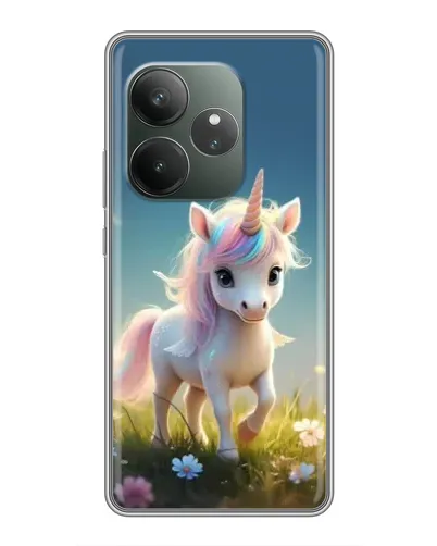 Чехол для Huawei Honor X5d Plus с картинкой «Единорог на поляне»