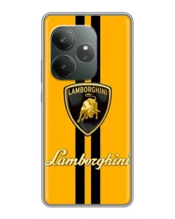 Чохол для Huawei Honor X5d Plus з картинкою «Lamborghini Stripe жовтий»