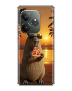 Чехол для Huawei Honor X5d Plus с картинкой «Капибара с пиццей» Чехол для Huawei Honor X5d Plus с картинкой «Капибара с пиццей»