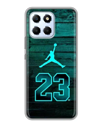 Чехол для Huawei Honor X6 с картинкой «Jordan Cyan 23»