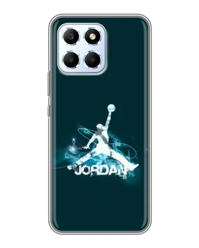 Чехол для Huawei Honor X6 с картинкой «Jordan Blue Fire»