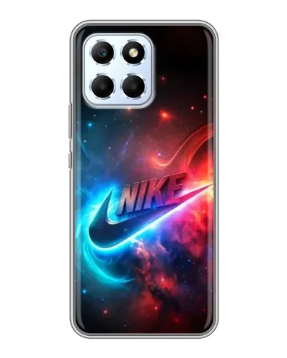 Чехол для Huawei Honor X6 с картинкой «Огненный логотип Nike»