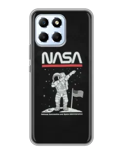 Чохол для Huawei Honor X6 з картинкою «NASA — крокуємо по Місяцю»