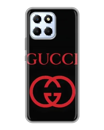 Чехол для Huawei Honor X6 с картинкой «Gucci — красный логотип»