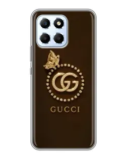 Чехол для Huawei Honor X6 с картинкой «Gucci — золотая бабочка»
