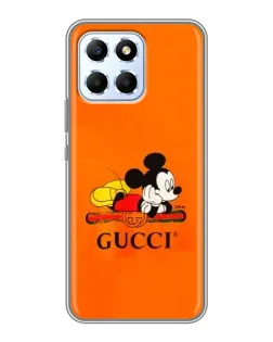 Чехол для Huawei Honor X6 с картинкой «Микки Маус Gucci — оранж»