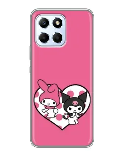 Чехол для Huawei Honor X6 с картинкой «Kuromi и My Melody» Чехол для Huawei Honor X6 с картинкой «Kuromi и My Melody»