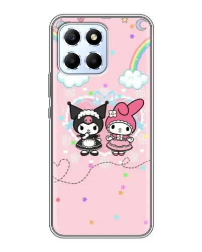 Чехол для Huawei Honor X6 с картинкой «My Melody и Kuromi» Чехол для Huawei Honor X6 с картинкой «My Melody и Kuromi»