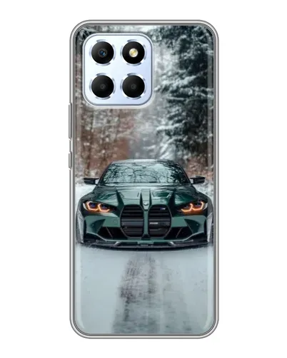 Чехол для Huawei Honor X6 с картинкой «BMW в зимнем лесу» Чехол для Huawei Honor X6 с картинкой «BMW в зимнем лесу»