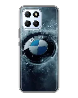 Чехол для Huawei Honor X6 с картинкой «Логотип BMW — лед»