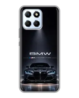Чехол для Huawei Honor X6 с картинкой «BMW сквозь ночной город»