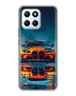 Чехол для Huawei Honor X6 с картинкой «BMW — золотая эмблема»