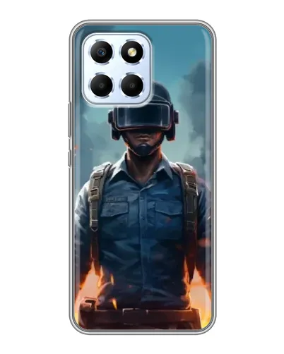 Чехол для Huawei Honor X6 с картинкой «PUBG — реалистичный герой»