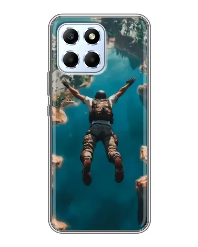 Чехол для Huawei Honor X6 с картинкой «PUBG — свободное падение»
