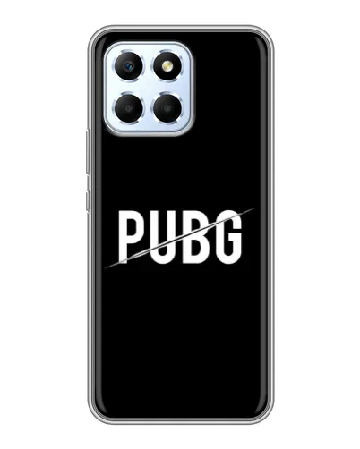 Чехол для Huawei Honor X6 с картинкой «PUBG — белый логотип»