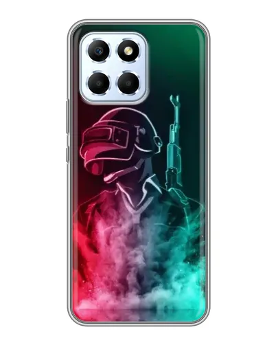 Чехол для Huawei Honor X6 с картинкой «PUBG — огненный воин»