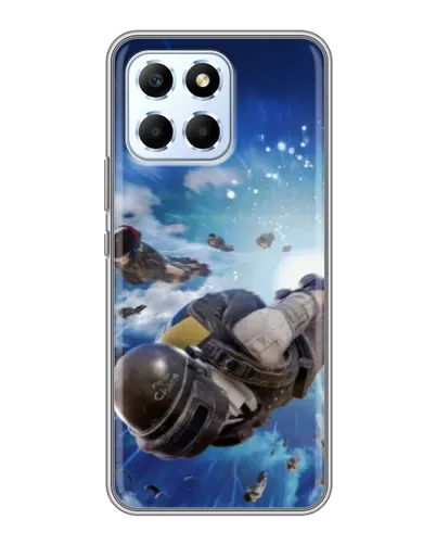 Чехол для Huawei Honor X6 с картинкой «Десант PUBG — прыжок»