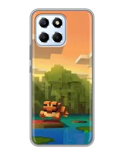 Чохол для Huawei Honor X6 з картинкою «Майнкрафт захід сонця»