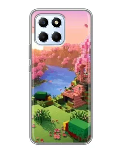 Чохол для Huawei Honor X6 з картинкою «Рожеве дерево Minecraft»