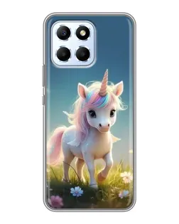 Чехол для Huawei Honor X6 с картинкой «Единорог на поляне» Чехол для Huawei Honor X6 с картинкой «Единорог на поляне»