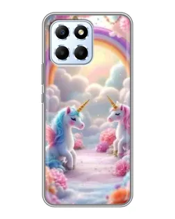 Чехол для Huawei Honor X6 с картинкой «Радуга и единороги» Чехол для Huawei Honor X6 с картинкой «Радуга и единороги»