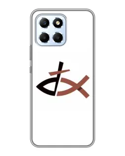 Чехол для Huawei Honor X6 с картинкой «Рыба и крест»