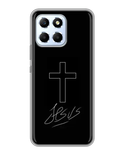 Чехол для Huawei Honor X6 с картинкой «Графический крест Jesus» Чехол для Huawei Honor X6 с картинкой «Графический крест Jesus»