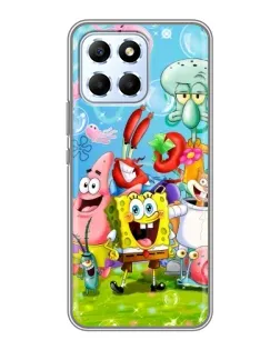 Чехол для Huawei Honor X6 с картинкой «Губка Боб и друзья» Чехол для Huawei Honor X6 с картинкой «Губка Боб и друзья»