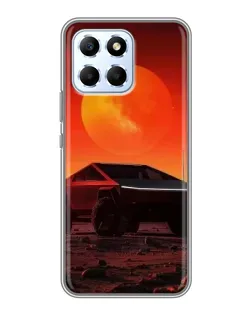 Чехол для Huawei Honor X6 с картинкой «Cybertruck на Марсе»