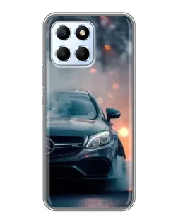 Чехол для Huawei Honor X6 с картинкой «Mercedes — ночной город»