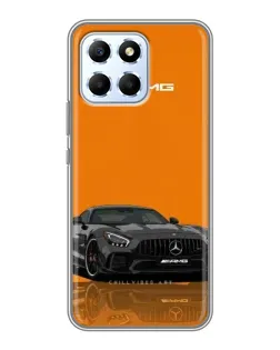 Чехол для Huawei Honor X6 с картинкой «Оранжевый Mercedes AMG»