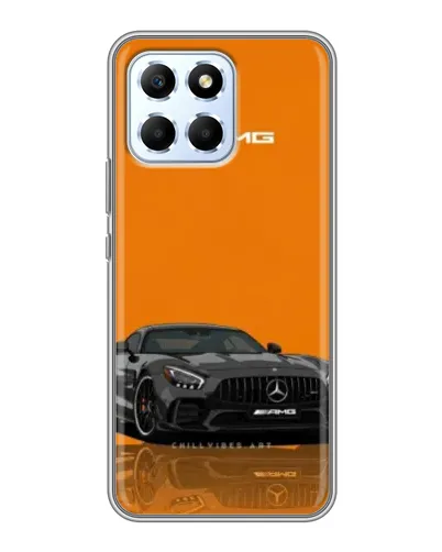 Чехол для Huawei Honor X6 с картинкой «Оранжевый Mercedes AMG»