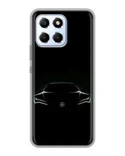 Чехол для Huawei Honor X6 с картинкой «Mercedes — силуэт авто»
