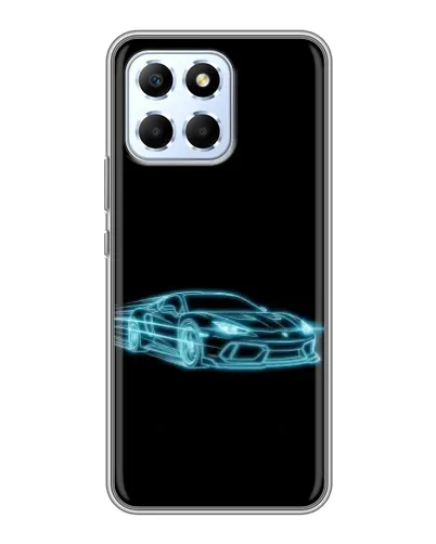 Чехол для Huawei Honor X6 с картинкой «Неоновый контур Lamborghini» Чехол для Huawei Honor X6 с картинкой «Неоновый контур Lamborghini»
