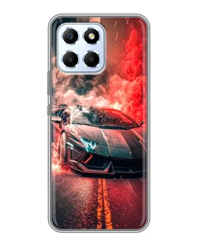 Чехол для Huawei Honor X6 с картинкой «Lamborghini красный дым» Чехол для Huawei Honor X6 с картинкой «Lamborghini красный дым»