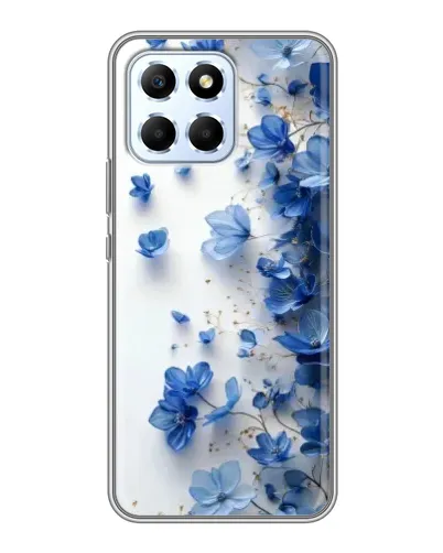 Чехол для Huawei Honor X6 с картинкой «Голубой цветочный каскад» Чехол для Huawei Honor X6 с картинкой «Голубой цветочный каскад»