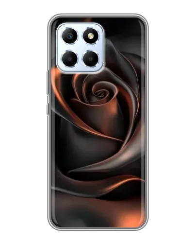 Чехол для Huawei Honor X6 с картинкой «Шелковая черная роза» Чехол для Huawei Honor X6 с картинкой «Шелковая черная роза»