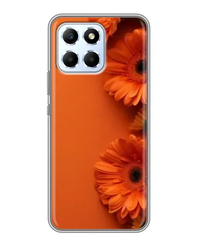 Чехол для Huawei Honor X6 с картинкой «Оранжевые герберы» Чехол для Huawei Honor X6 с картинкой «Оранжевые герберы»