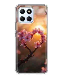 Чохол для Huawei Honor X6 з картинкою «Рожевий цвіт сердечко на тлі заходу» Чохол для Huawei Honor X6 з картинкою «Рожевий цвіт сердечко на тлі заходу»