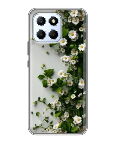 Чехол для Huawei Honor X6 с картинкой «Ветка мелких белых цветов» Чехол для Huawei Honor X6 с картинкой «Ветка мелких белых цветов»